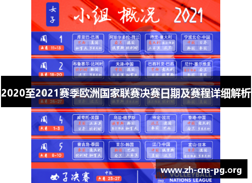 2020至2021赛季欧洲国家联赛决赛日期及赛程详细解析